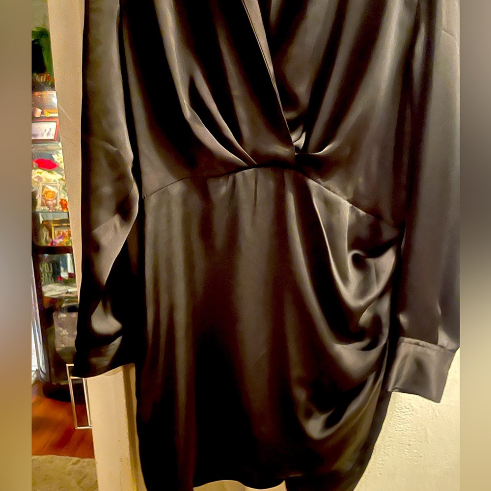 Zara Black Wrap Dress size XXL                          New original $49.50